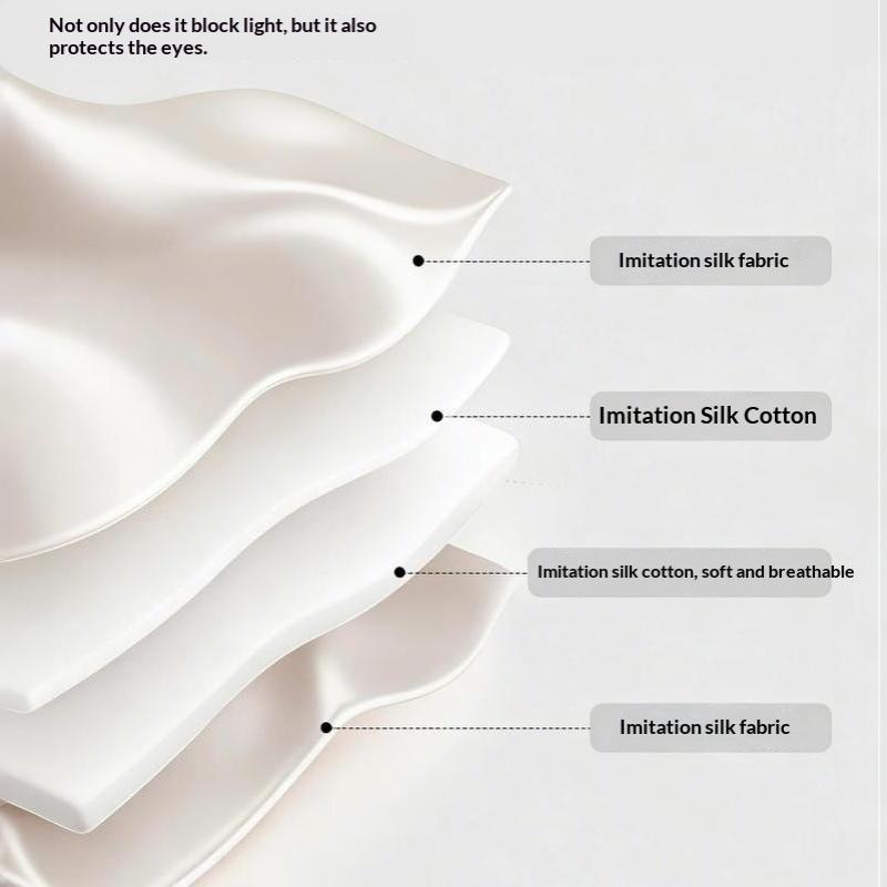 Double Sided Silk Eye Mask for Men Women Light Blocking Breathable for Travel Home Sleep Nap Rest