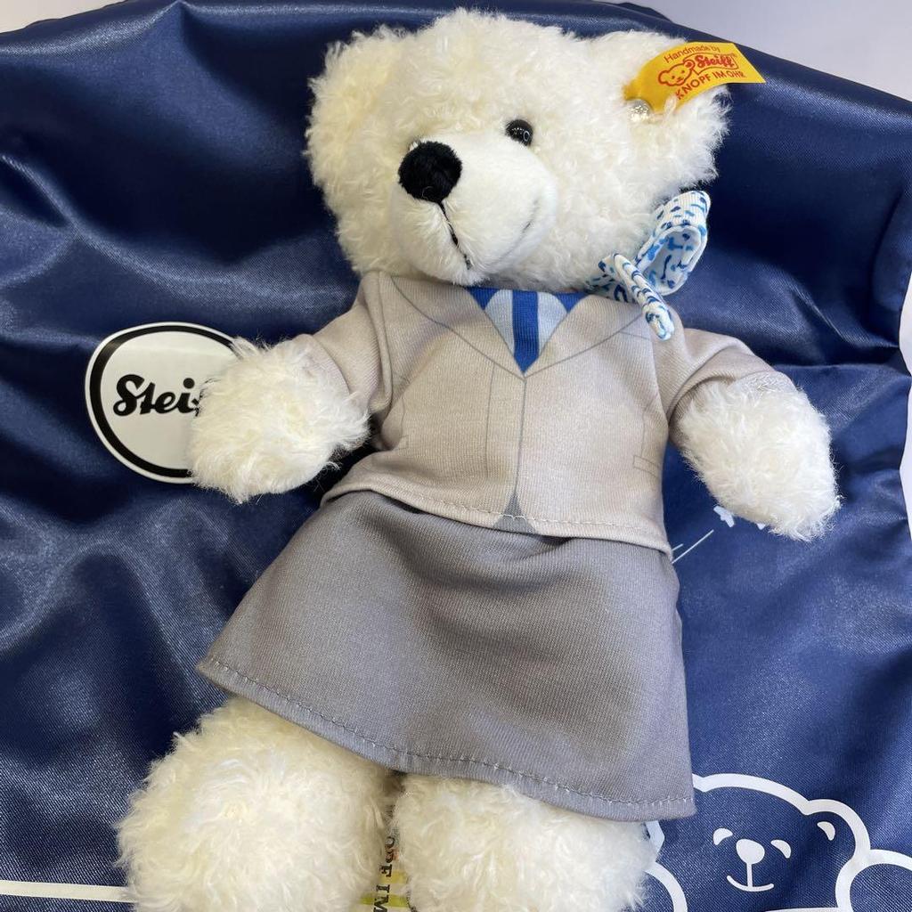 [USED] ANA Cabin Attendant Steiff Teddy Bear