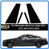4Pcs Gloss Black Pillar Post Door Side Window Decor Molding Trim Cover Fit For Mercedes-Benz CLS-Class 2012 2013 2014 2015 2016