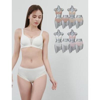 Bodywear Puma Bodywear Women S No Wire Full Cover Mold Bra Panty+Second Panty 12 Piece Set