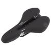 Bike Seat Soft Comfortable Hollow Mountain Bike Cushion Folding Bike Saddle Silicone Black
