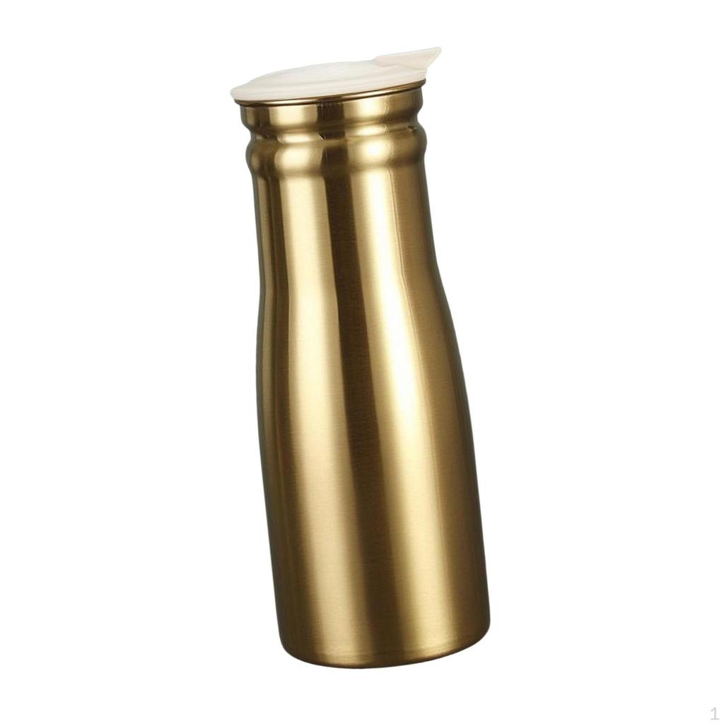 Stainless Jug Kettle 1.0L Capacity Sealed Lid Teapot Water Pitcher Iced Tea for Restaurant