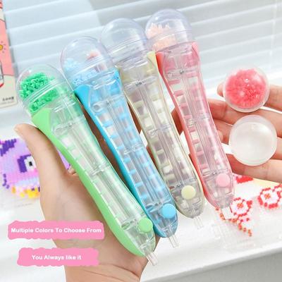 Automatic Perler Hama Beads Pen 2.6mm Tip Ergonomic Grip Bead Positioning Pen Children Gifts