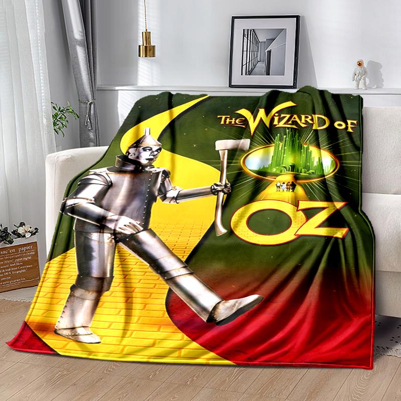 1pc Blanket The Wizard of Oz Print Design, Lightweight Blanket for Sofa, Bed- Soft &Warm, Gift for All Seasons like Christmas, Halloween