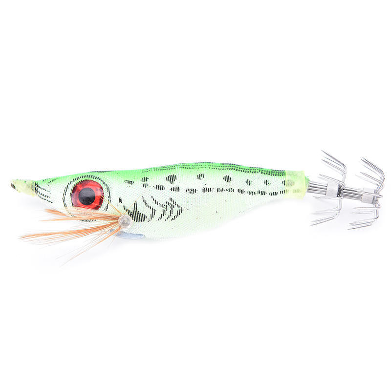 5 Pcs Glow in the Dark Luminous Fishing Lures Bait Squid Shrimp jigs Hooks 10cm
