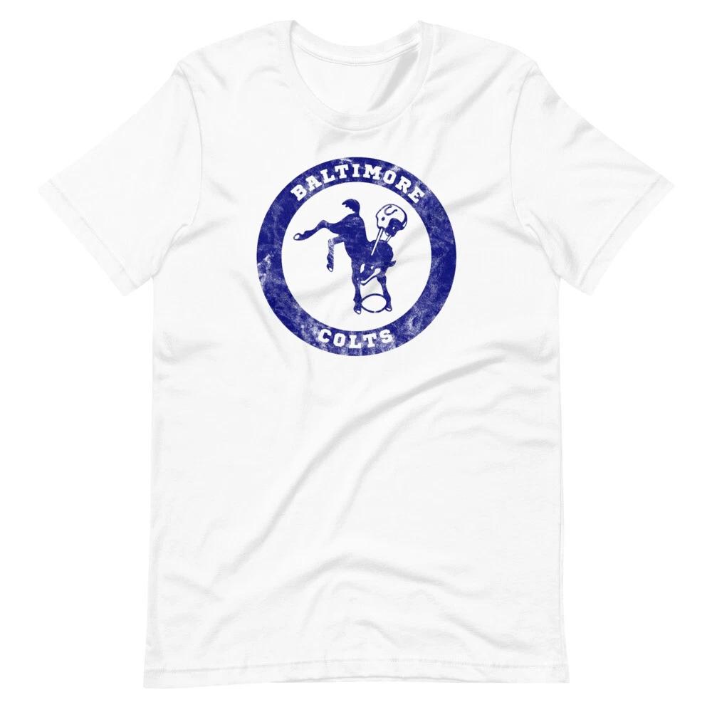 BALTIMORE COLTS Vintage Retro Style Graphic Tee Short-Sleeve Unisex T-Shirt S