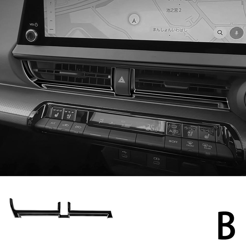 For Toyota PRIUS 60 Series 2023 2024 Front Dashboard Center Air Conditions Outlet Cover Middle AC Vent Cover Sticker Accessories