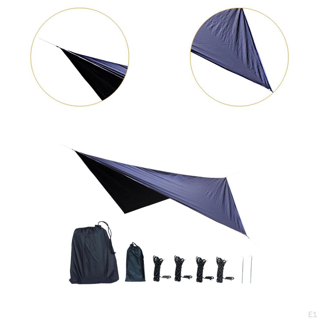 Camping Tarp Canopy Easily Set Up with Storage Bag Rain Awning Tent for Backpacking