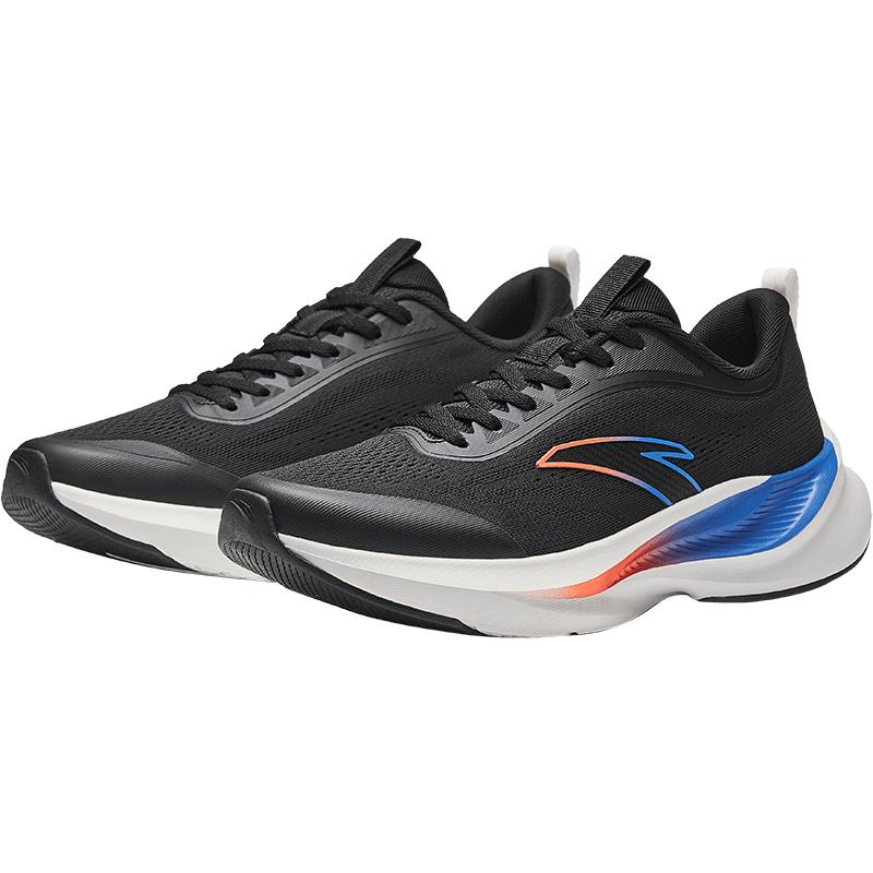 Anta Lightweight Cloud Soft Bounce Slip-Resistant Durable Running Shoes Men sneakers Basic-Black 112615527-5