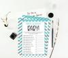 Inkdotpot 50 Sheet Ita    s A Boy Ita    s A Girl If The Price Is Right Baby Shower Game Chevron Gender Reveal Party
