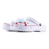 Crocs Classic Clog SDS Cat Head EVA Hand-Drawn Series Cute Sweet Hole Shoes Cartoon Home Casual Beach Hole Sandals Unisex White