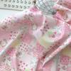 145cm Wide Strawberry Flowers Puzzle Cotton Fabric Patchwork Sewing Quilting Needlework Cloth Sewing Summer Dress Bedding Sheet