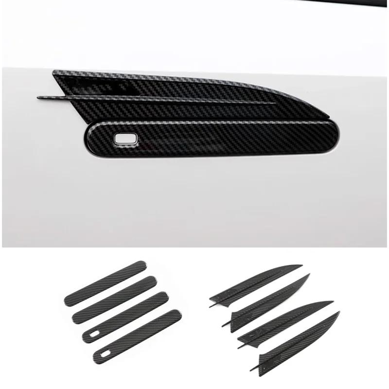 For Changan UNIV UNI-V -2024  ABS Black Door Handle Bowl Cover Cup Cavity Trim Ert Catch Molding Garnish Car Accessories