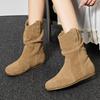 Fashion Suede Flats Women Ankle Boots Fashion Retro Classical Shoes for Woman 2025 Winter New Trends Shoes Comfort Short Boots De Mujer