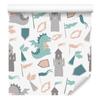 Fairy Tale Dragons Wallpaper for Living Room and Bedroom 50x1000