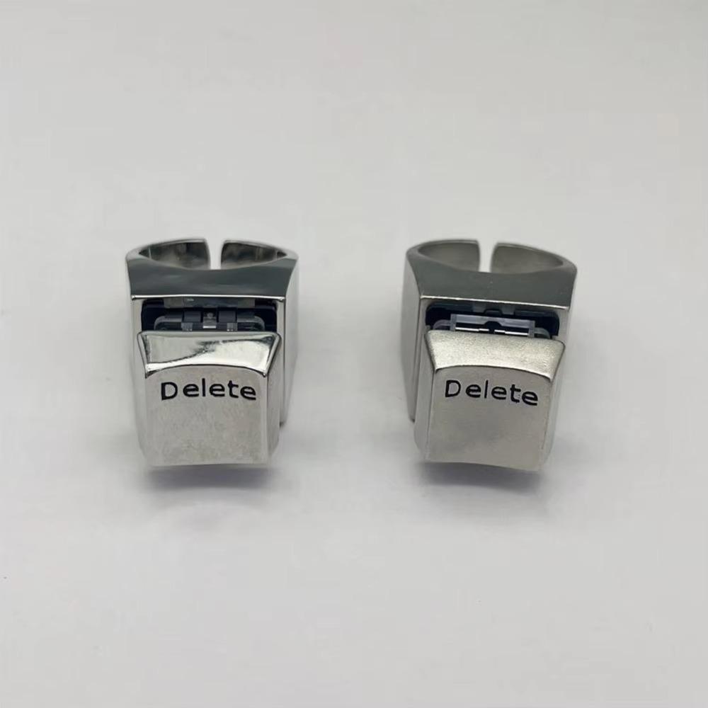 Metal Delete Anything Rings Decompression Spindle Tester Ring New Opening Rings