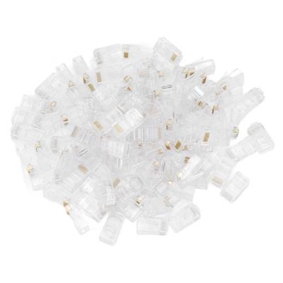 100 Stück TF1013D CAT5 RJ45 Stecker 8P8C Ethernet-Kabel Kupplung Kristallkopf für Netzwerk