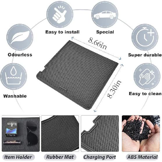Center Console Secret Compartment Cover For GMC Sierra 1500/Chevy Silverado 1500 - Car Storage Lid Hidden Secret Pocket