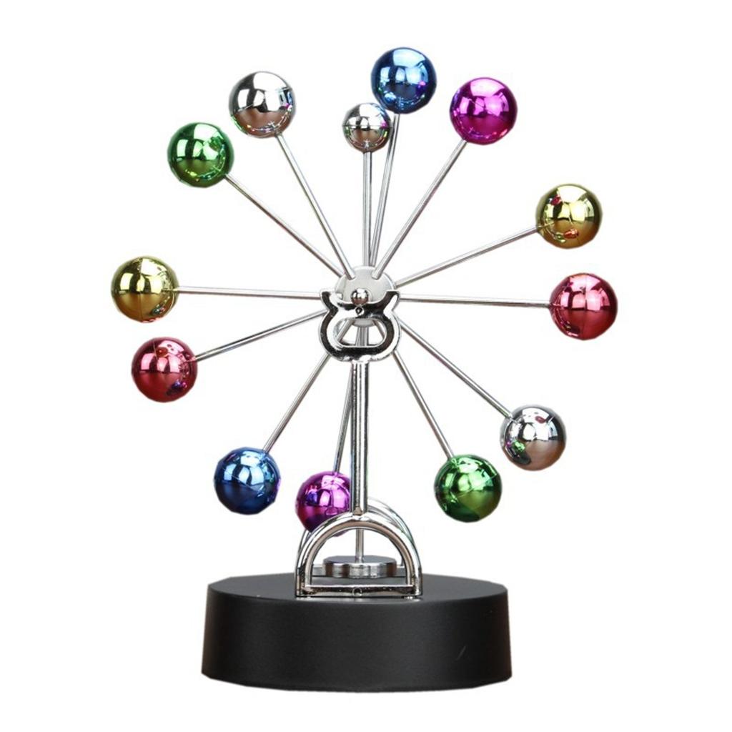 Creative Rotating Ferris Wheel Perpetual Motion Apparatus Simple Newton Pendulum Ball Physical Magnetic Balance Wobbler Gifts
