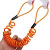 Portable Metal Motorcycle Safety Lanyard Anti-theft Anti-lost Bike Spring Reminder Cable Disc Brake Lock Rope Universal