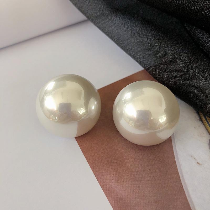 925 Silver Retro Pearl Earrings - Classic Japanese & Korean Style