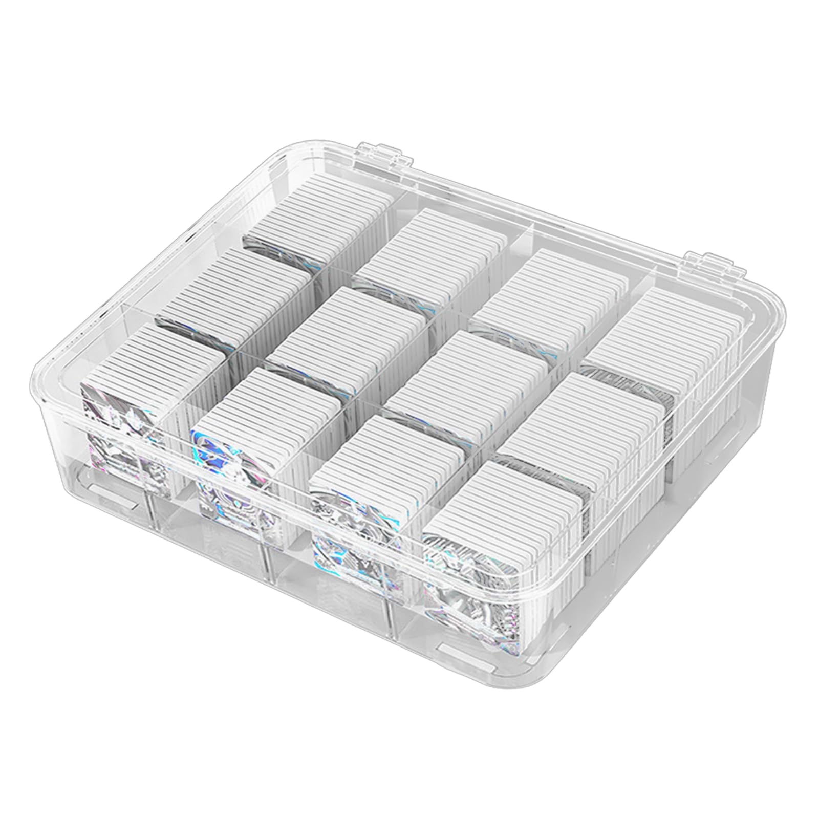 

Yanuki Card Large for Trading Pokemon Storage with Removable Dividers Case, Capacity, Transparent, Cards, Cards, Box,