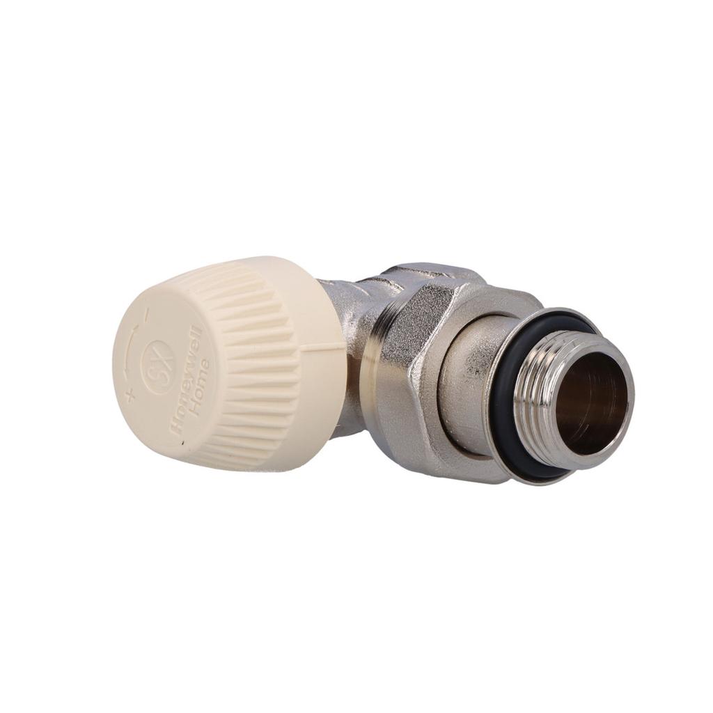 Thermostatic valve, angle, SX insert, with pre-setting, 1/2 inch, thread