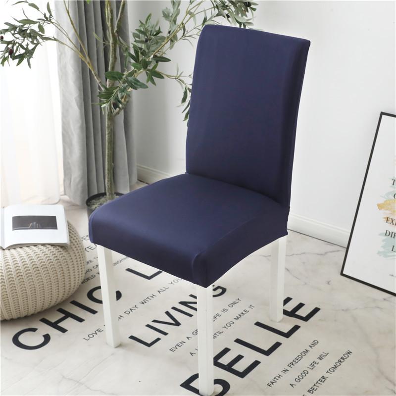 Grey Color Chair Covers Spandex Desk Seat Chair Covers Seat Protector Slipcovers For El Banquet Wedding Universal Size 1Pc