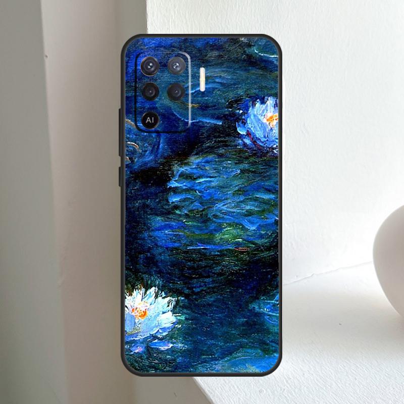 Monet Oil Painting For OPPO A74 A54 A94 A17 A57 A15 A16 A76 A96 A18 A38 A58 A78 A98 A40 A60 A80 A5 A6 Pro Case