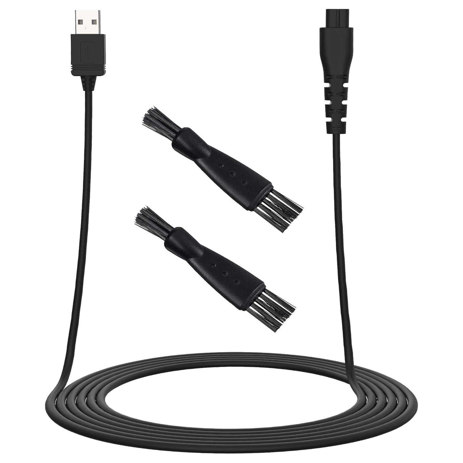 

Шнур зарядного пристрою для бритви Linkidea з двома тримерами для чищення, адаптер даних, кабель для заряджання, 5 В, сумісний із щіткою PG6250, кабелем, XR7000, XR7120, HC4250,