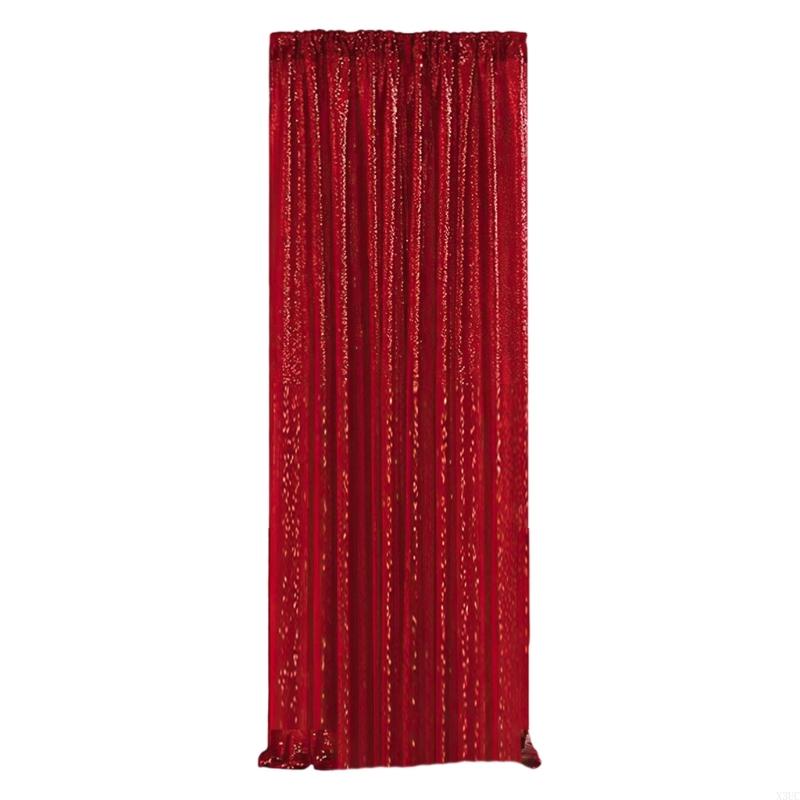 

Party Backdrop Curtain Tear Resistant Polyester Photo Backdrop Curtain For Frequent Celebration And Photography X3UC 61 243cm червоний