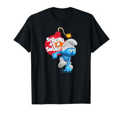 Smurfs The Smurfs Hefty Strong As A Smurf T-shirt