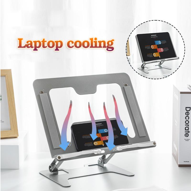 Soporte de Lectura Multifunción, Extensible y Ajustable, Acero al Carbono, Adecuado para Lectura, Teléfonos Móviles, Portátiles, Herramientas de Estudio de Oficina