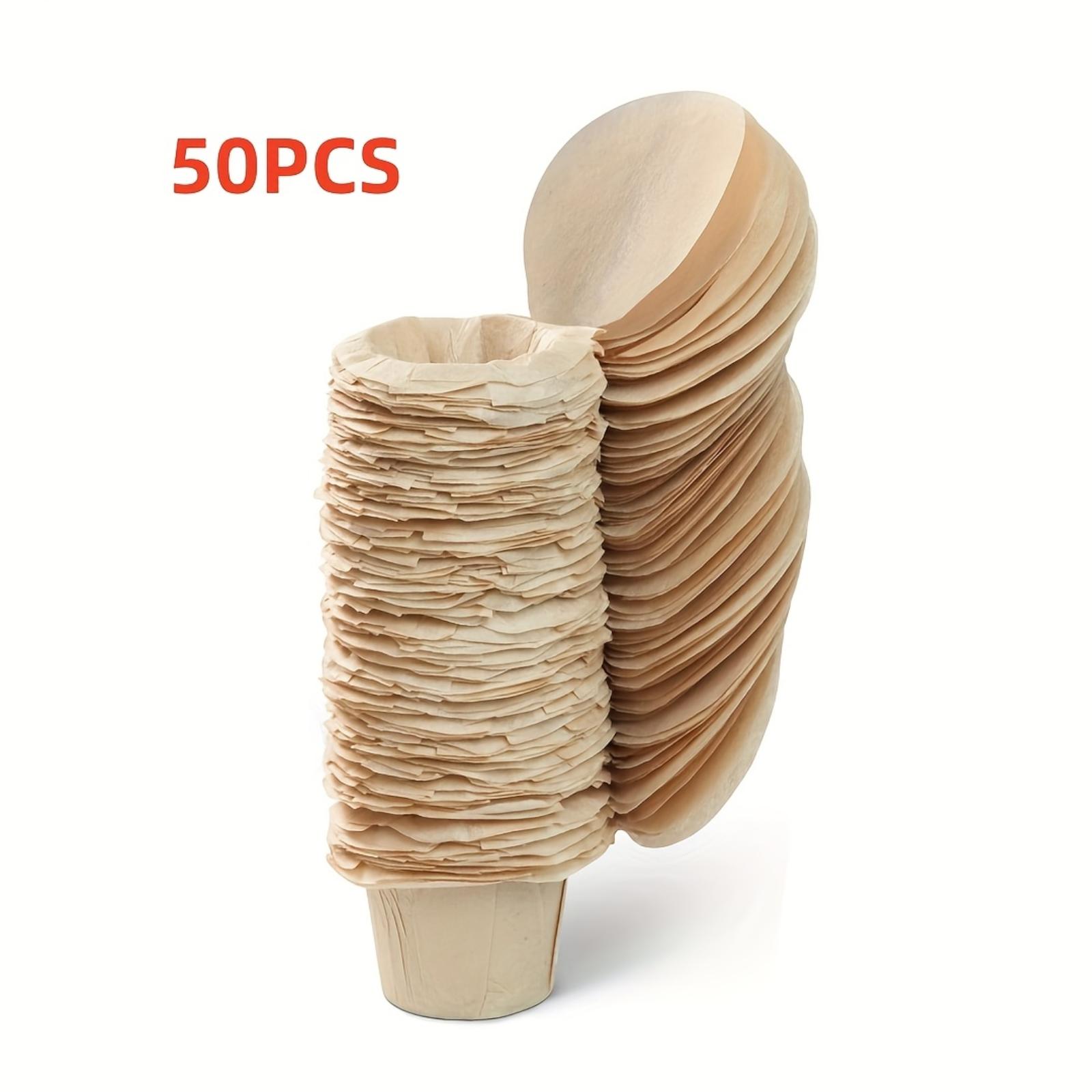 

50 Disposable Coffee Paper Filter Cartridges With Lids One Size жёлтый