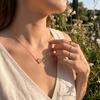 Minimalist Birthstone Necklace Dainty Rhinestone Pendant Necklace Flower Charm Choker Graduation