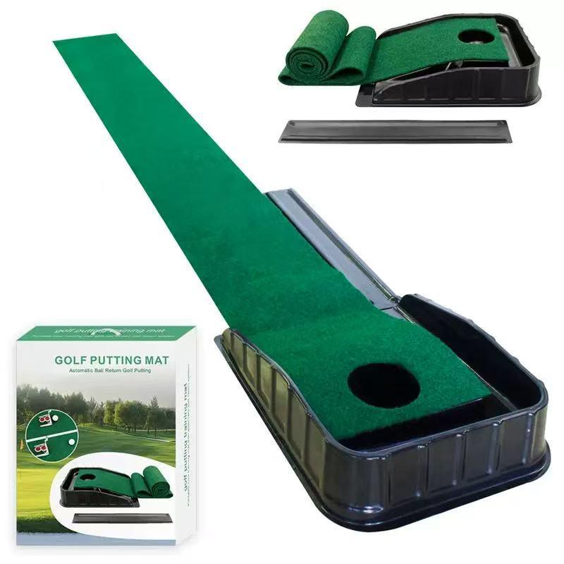 Golf Single Hole Flocking Putter Practice Mat