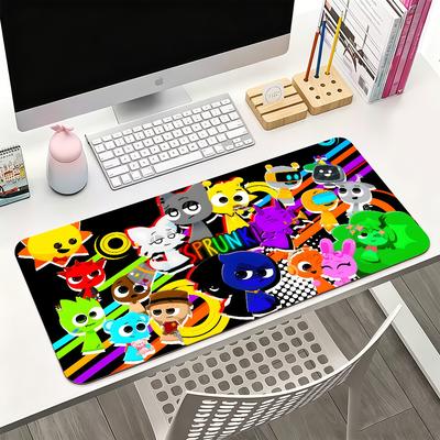 Game SSprunki Mouse Pad For Office Gaming And Keyboards NonSlip Large Waterproof