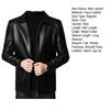 Men Jacket Faux Leather Solid Color Stand Collar Smooth Thick Warm Long Sleeve Zipper Neck Protection Motorcycle Windproof Cool Autumn Winter Jacket
