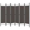 6 Piece Room Divider Anthracite Grey 240 X 180 Cm