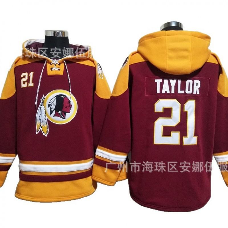 2026 Redskins Rugby Embroidered Fleece Hoodie 21 5 Team Sports Winter Warm Sweatshirt