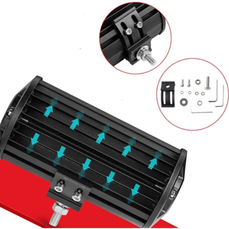 

ПРЕВРАТИТЕ НОЧЬ В ДЕНЬ - Светодиодные внедорожные фары, питаемые четырьмя рядами 24 светодиодных чипов Cree, создают стабильную высокую мощность 72 Вт и световой поток 8640 лм, равномерно освеща