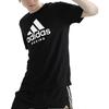 Adidas Color Block Letter Print Design Comfortable Pullover Short Sleeve T-Shirt Men Tops Black ADICTB-BW