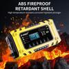 12V 6A Smart Battery Charger, Ten-Stage, Auto-Stop for Lead-Acid & LiFePO4 Batteries