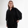 Long-Sleeve Slimming Lapel Hoodie: European & American Style, Plus Velvet, Thickened, Loose Fit, Autumn & Winter Zipper Jacket