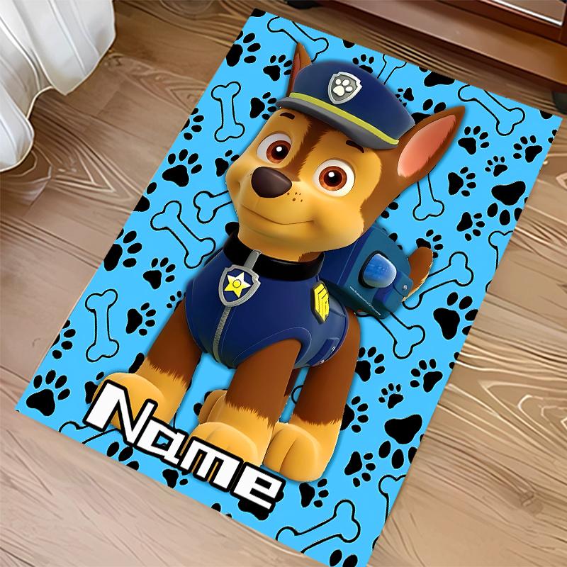 Custom personalization Paw Patrol Print Area Rug - Soft, Washable Non-Slip Indoor Mat,Living Room,Home&Office Decorative Rug