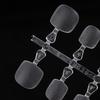 100Pcs Kids False Nails Press On Nails Coffin Artificial Nails Clear Fake Nail Tips For Extension Manicure Tool