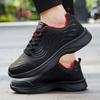 Fashion Running Shoes Men Big Size Casual Outdoor Flat Comfortable Walking Leather Tennis Shoes Lace-up Cheap Sneakers Man