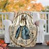 Peter Rabbit Flannel Blanket Soft Warm All-Season Throw, Design for Camping, Car Travel, Hiking Sofa, Bed, Office Perfect Gift for Parties