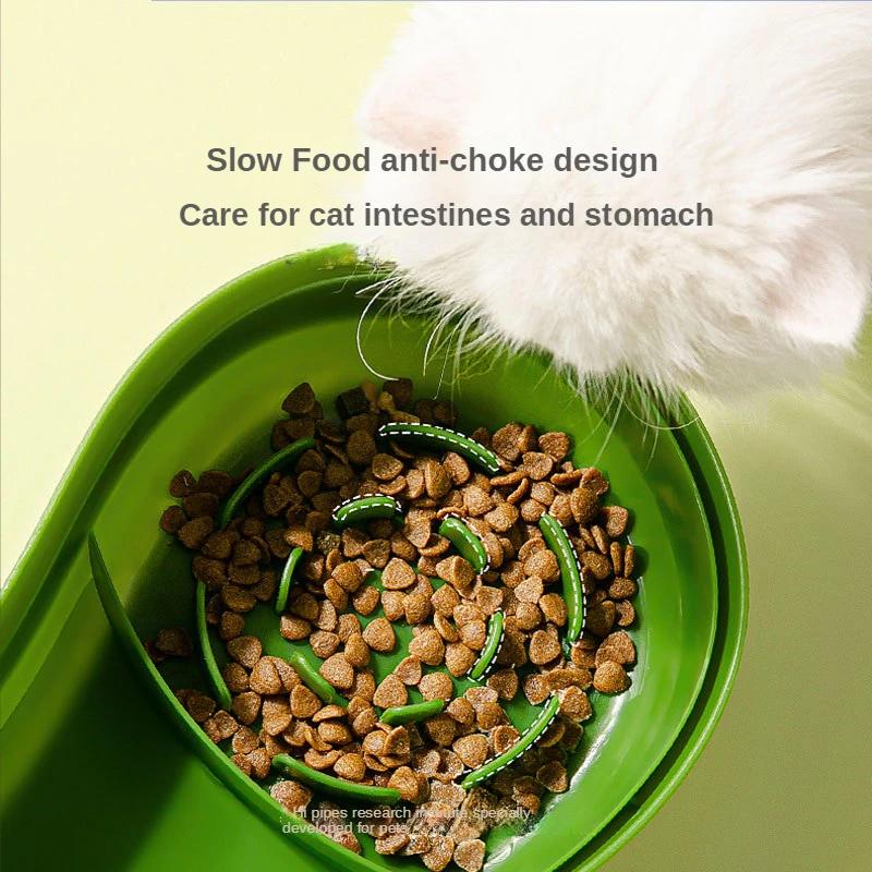 Dog Feeder Cat Automatic Feeding Water Bowl Avocado Shaped Pet Slow Food Feed Bowl Pet Food Storage Dispenser Dog Food Container
