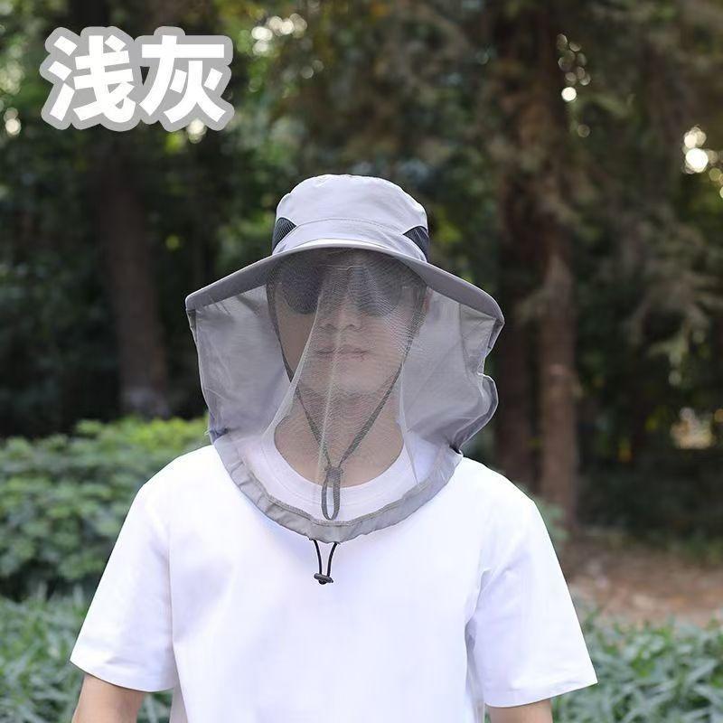 Sunscreen hat men's fishing hat summer bucket hat outdoor climbing sun hat face cover UV protection sun hat